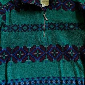Pull Polaire Eddie Bauer Pour Homme - Taille L - Bleu Royal - Manches Longues - Occasion Très Bon état